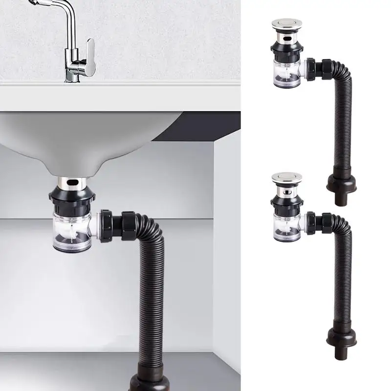 Sink Drain Tube Kit Leak-Proof Sink Drain Pipe Anti-Odor Tube Kit Basin Plumbing Equipment For Face Cleaning For Kitchen Public
Sink Drain Tube Kit Leak-Proof Sink Drain Pipe Anti-Odor Tube Kit Basin Plumbing Equipment For Face Cleaning For Kitchen Public