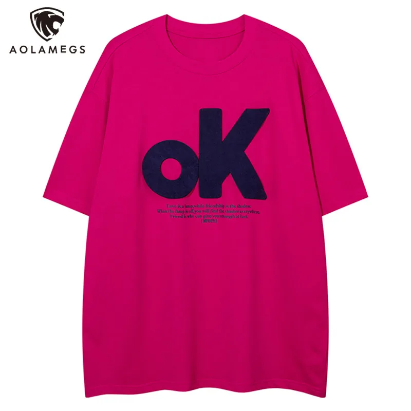 Men Oversized T Shirts OK Patchwork Short Sleeves T Shirt Streetwear Couple Tees Tops Korean Fashion Hip Hop Aesthetic Clothing
Men Oversized T Shirts OK Patchwork Short Sleeves T Shirt Streetwear Couple Tees Tops Korean Fashion Hip Hop Aesthetic Clothing