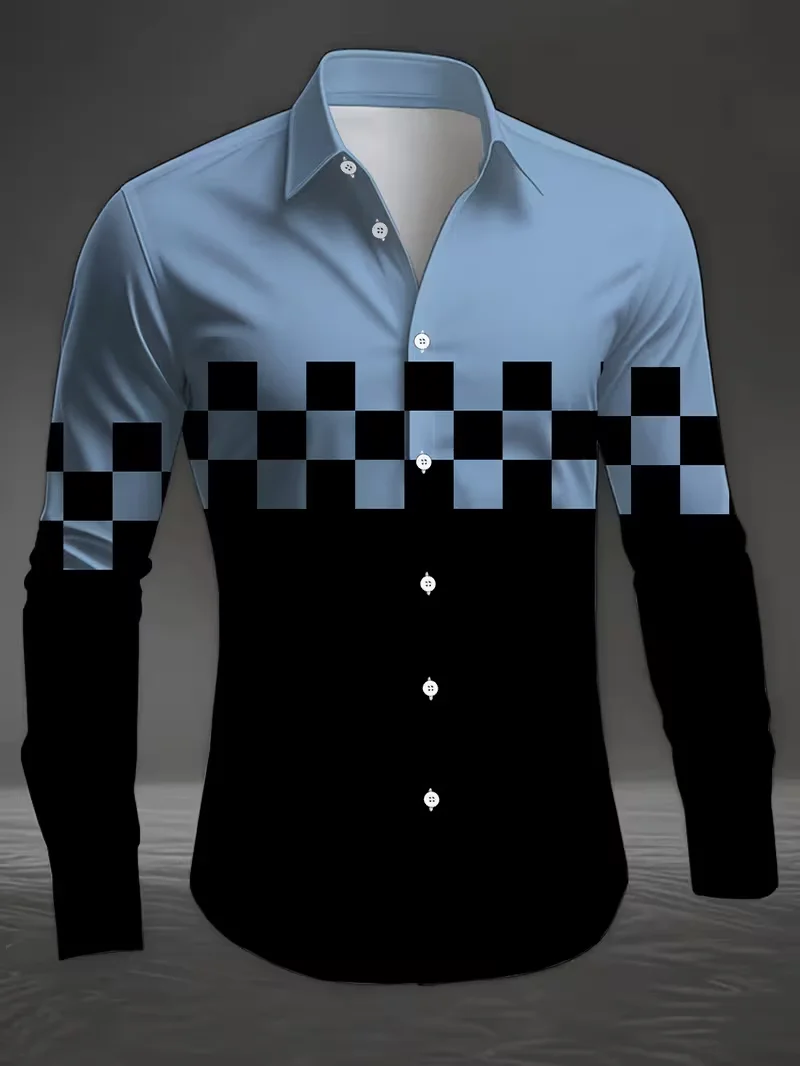 Модная мужская рубашка с градиентом, темно-зеленая повседневная рубашка с длинными рукавами и пуговицами воротника с цветочным принтом, удобный топ
Модная мужская рубашка с градиентом, темно-зеленая повседневная рубашка с длинными рукавами и пуговицами воротника с цветочным принтом, удобный топ