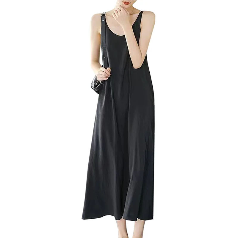Summer Sleeveless Casual Dress Women Black Loose Long Dresses Female 2024 new Dresses Vestidoes
Summer Sleeveless Casual Dress Women Black Loose Long Dresses Female 2024 new Dresses Vestidoes