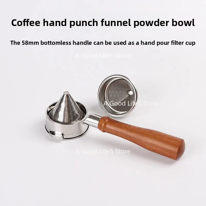 For58MM Stainless Steel Espresso Machine Funnel Powder Bowl Double Filter Cone Applied To Platinum Fugemile Accessories
For58MM Stainless Steel Espresso Machine Funnel Powder Bowl Double Filter Cone Applied To Platinum Fugemile Accessories