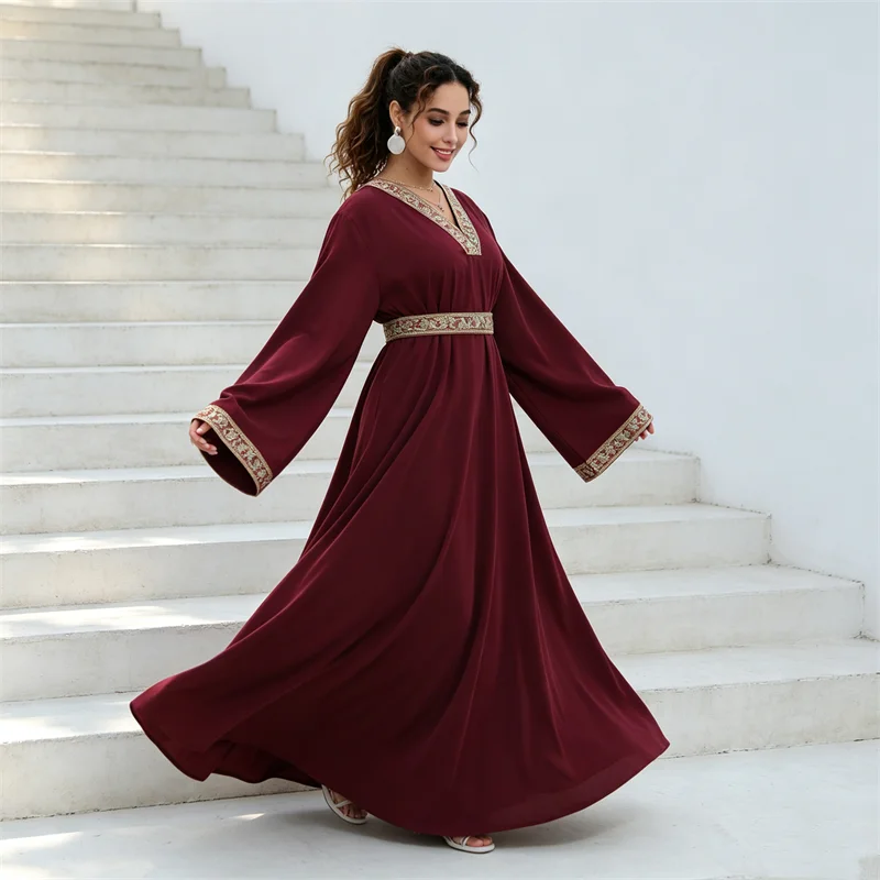 Luxury Embroidery Abayas for Women Muslim Party Dress Dubai Abaya Turkey Kaftan Kebaya Caftan Marocain Femme Musulmane Vestidos
Luxury Embroidery Abayas for Women Muslim Party Dress Dubai Abaya Turkey Kaftan Kebaya Caftan Marocain Femme Musulmane Vestidos