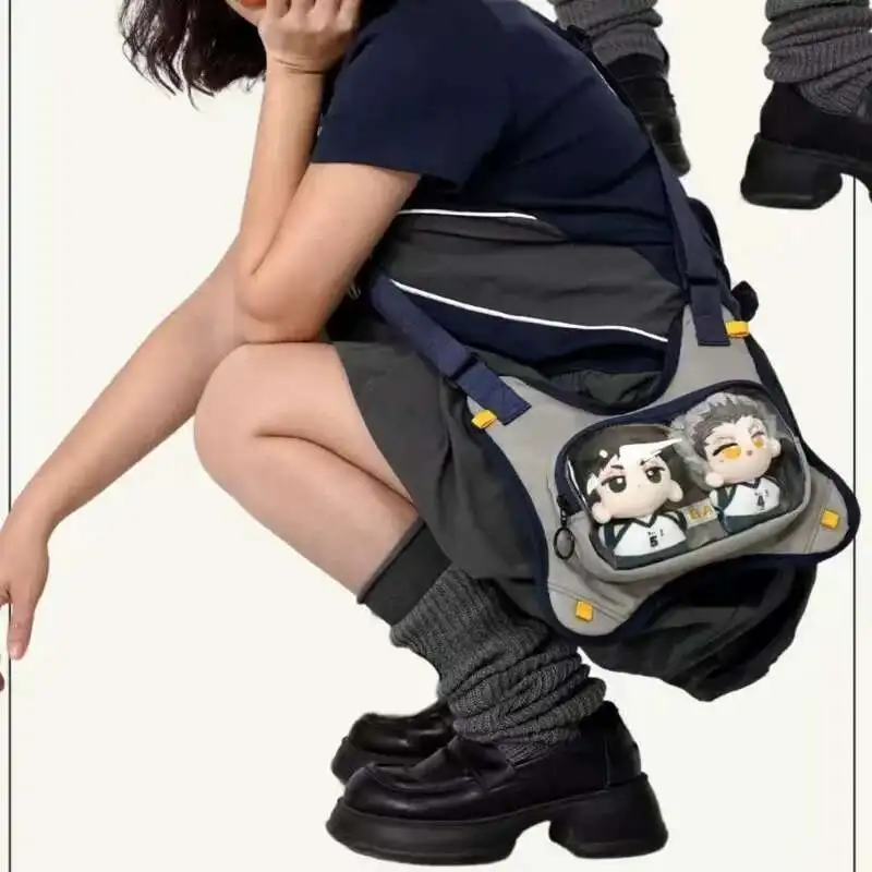Campus Messenger Bag Anime Diffuse Transparent Bar Ita Bag Women Nylon Fabric Unique Fashion Small Bag Zipper Underarm Bag
Campus Messenger Bag Anime Diffuse Transparent Bar Ita Bag Women Nylon Fabric Unique Fashion Small Bag Zipper Underarm Bag