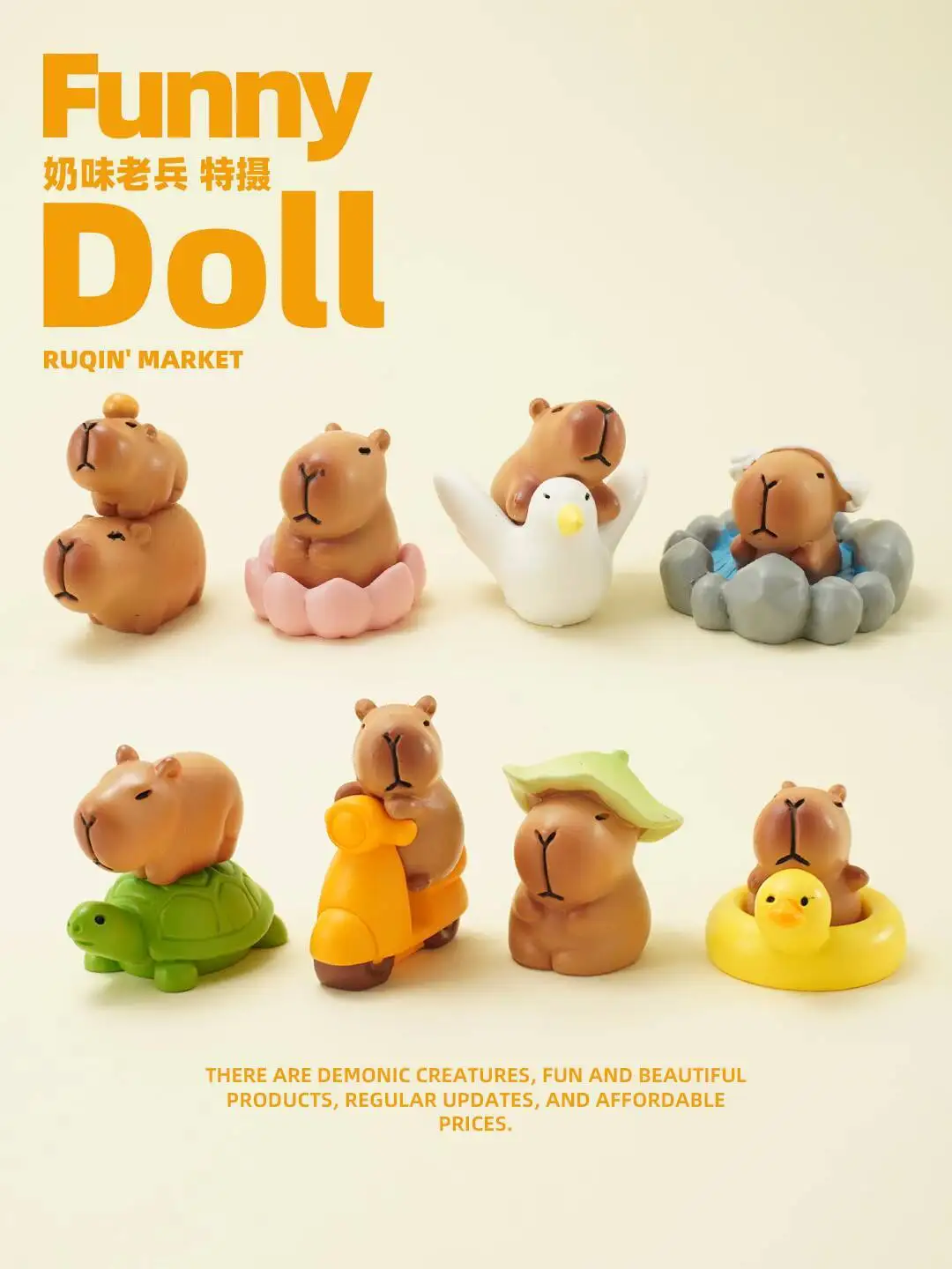 Anime Anime Emotionally Stable Capybara Series Cute Miniature Landscape Decoration Accessories Car Desktop Ornaments
Anime Anime Emotionally Stable Capybara Series Cute Miniature Landscape Decoration Accessories Car Desktop Ornaments
