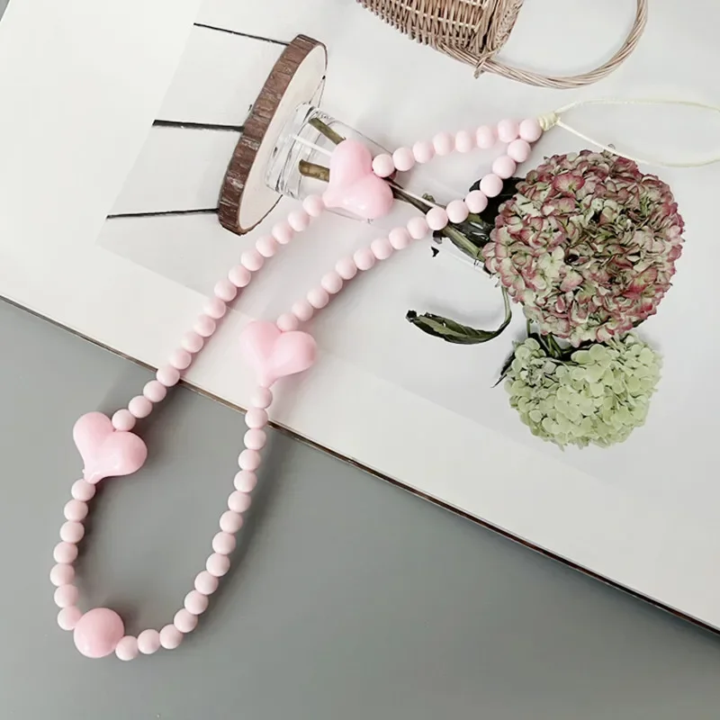 1PC Korean Black Heart Phone Charm Straps Acrylic Beaded Cell Phone Chains Handy Wristlet String Lanyard Jewelry Accessories
1PC Korean Black Heart Phone Charm Straps Acrylic Beaded Cell Phone Chains Handy Wristlet String Lanyard Jewelry Accessories