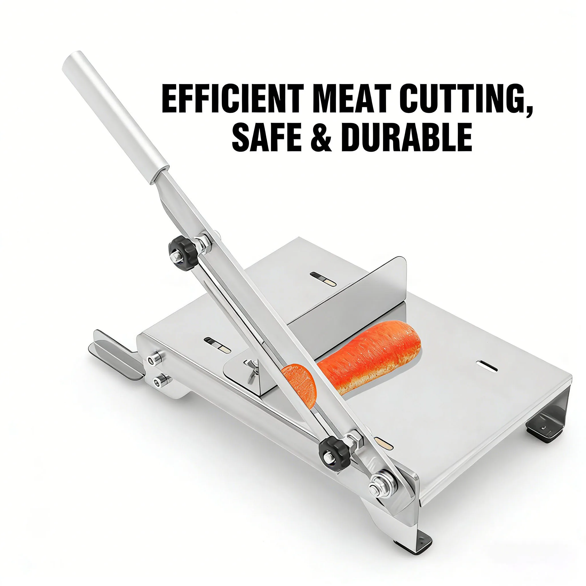 Manual Meat Slicer,Adjustable Thickness 0.3-8mm Frozen Meat Cutter,Heavy Duty Chopper Slicer for Meat Vegetables and Frozen Food
Manual Meat Slicer,Adjustable Thickness 0.3-8mm Frozen Meat Cutter,Heavy Duty Chopper Slicer for Meat Vegetables and Frozen Food