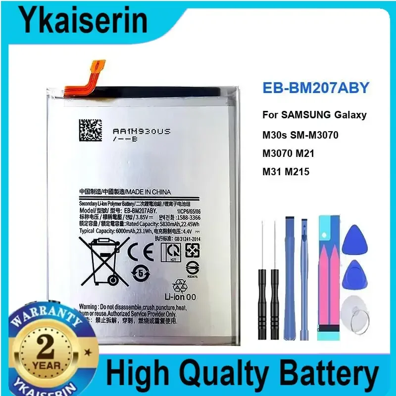 EB-BM207ABY Portable Battery 6000mAh for SAMSUNG Galaxy M30s SM-M3070 M3070 M21 M31 M215 Mobile Phone Bateria Warranty Track NO
EB-BM207ABY Portable Battery 6000mAh for SAMSUNG Galaxy M30s SM-M3070 M3070 M21 M31 M215 Mobile Phone Bateria Warranty Track NO
