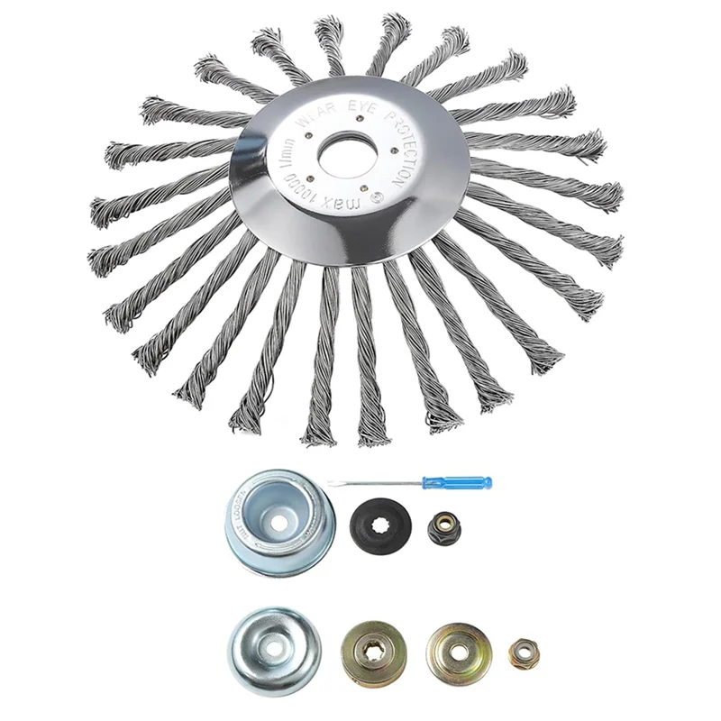 AB15-Universal 10 Inch Steel Wire Wheel Garden Weeding Brush Removal Rust Weed Brush Cutter Head Lawn Mower Brush Cutter Tool
AB15-Universal 10 Inch Steel Wire Wheel Garden Weeding Brush Removal Rust Weed Brush Cutter Head Lawn Mower Brush Cutter Tool