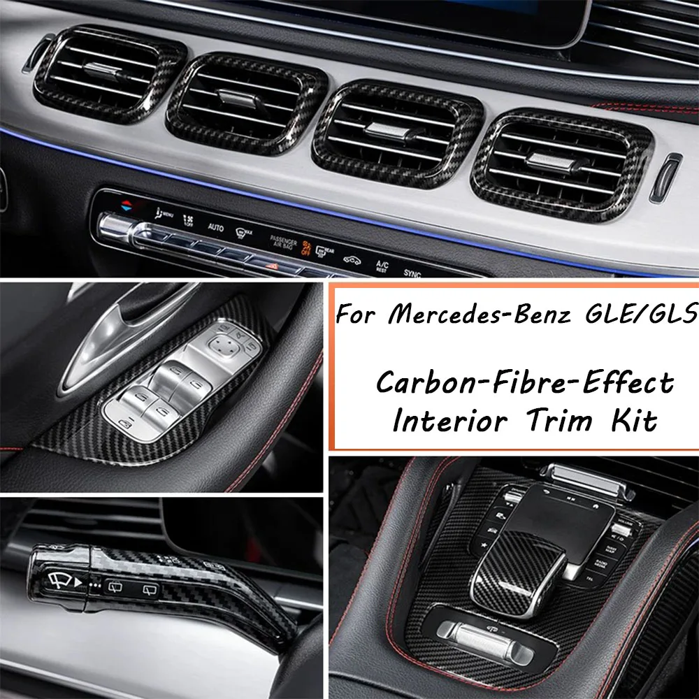 Car Interior Centre Console Trim Strips Carbon Fibre-Effect Panel Decals For Mercedes-Benz GLE/GLS V167 C167 T167 X167(2020–2026
Car Interior Centre Console Trim Strips Carbon Fibre-Effect Panel Decals For Mercedes-Benz GLE/GLS V167 C167 T167 X167(2020–2026