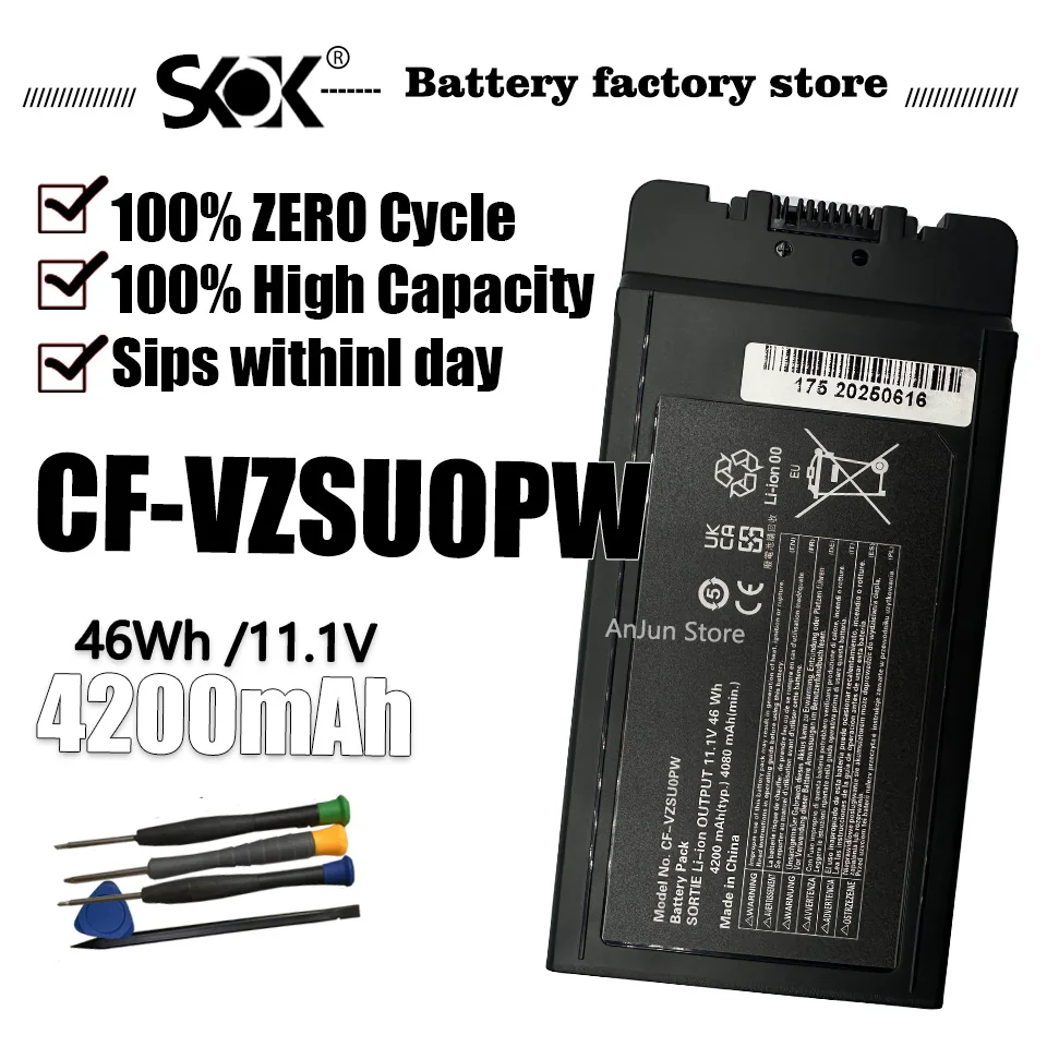 CF-VZSU0PR CF-VZSU0PW 11.1V 4200mAh 46Wh Laptop Battery CF-VZSU0LW CF-VZSU0GW Battery Packs For Panasonic CF-54 Toughbook
CF-VZSU0PR CF-VZSU0PW 11.1V 4200mAh 46Wh Laptop Battery CF-VZSU0LW CF-VZSU0GW Battery Packs For Panasonic CF-54 Toughbook