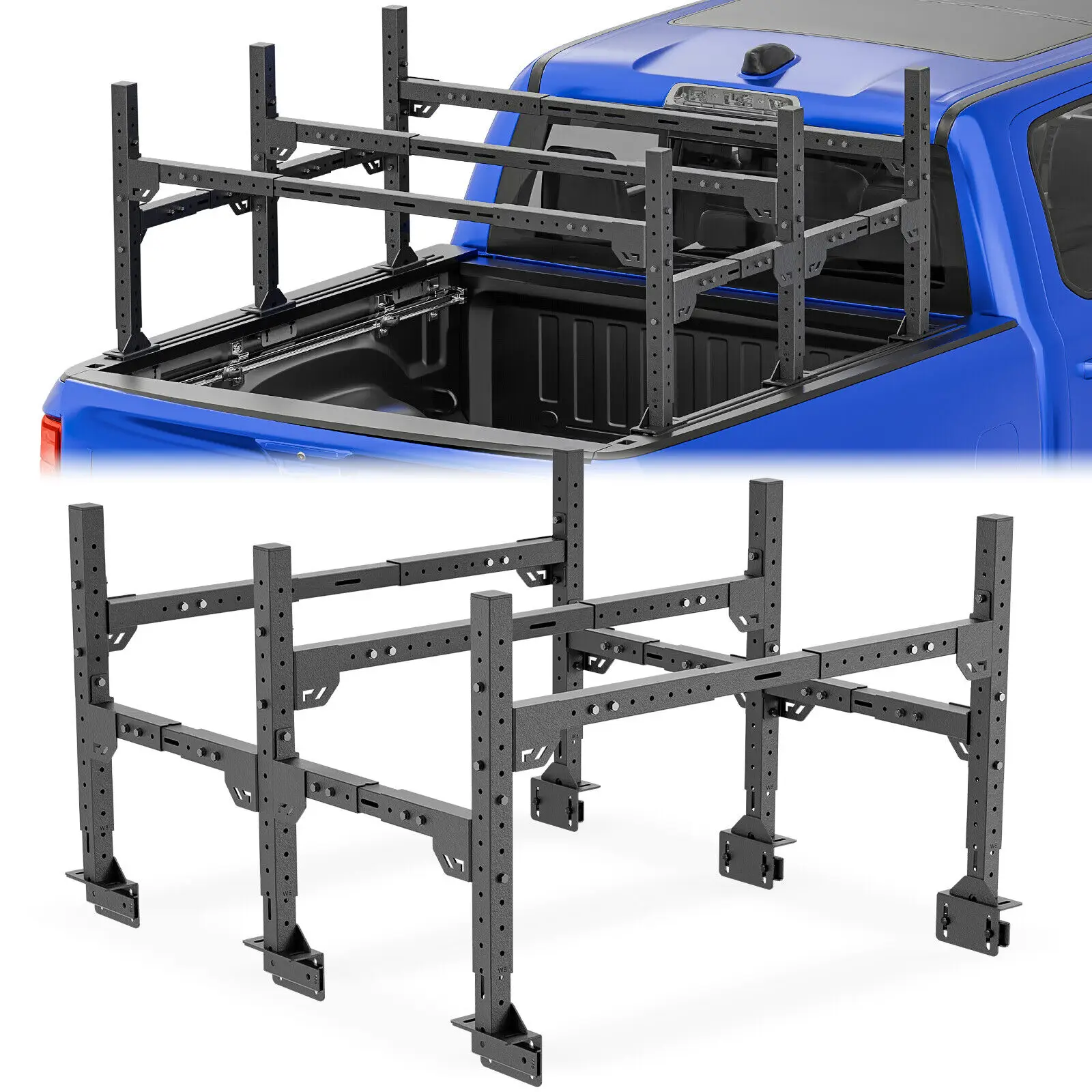 Adjustable Universal Ladder Cargo Rack Bed Racks for Silverado/Sierra/F-Series/Tacoma/Tundra/Titan/Frontier/Colorado/Canyon/JT
Adjustable Universal Ladder Cargo Rack Bed Racks for Silverado/Sierra/F-Series/Tacoma/Tundra/Titan/Frontier/Colorado/Canyon/JT