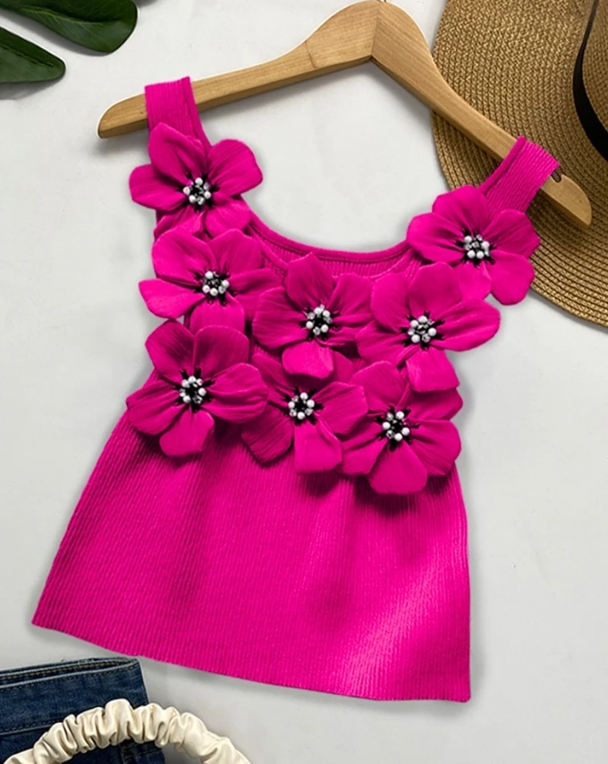 Fashion Summer Dresses 2024 Floral Pattern Beaded Knit Tank Top Fashionable Suspender Pit Strap Chest Strap Basic Tank Top
Fashion Summer Dresses 2024 Floral Pattern Beaded Knit Tank Top Fashionable Suspender Pit Strap Chest Strap Basic Tank Top