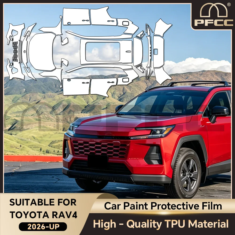 Pre-cut PPF Clear Bra For Toyota RAV4 2026 2027 TPU Anti-scratch Paint Protection Film Resistant Kit Repairable Car Accessories
Pre-cut PPF Clear Bra For Toyota RAV4 2026 2027 TPU Anti-scratch Paint Protection Film Resistant Kit Repairable Car Accessories