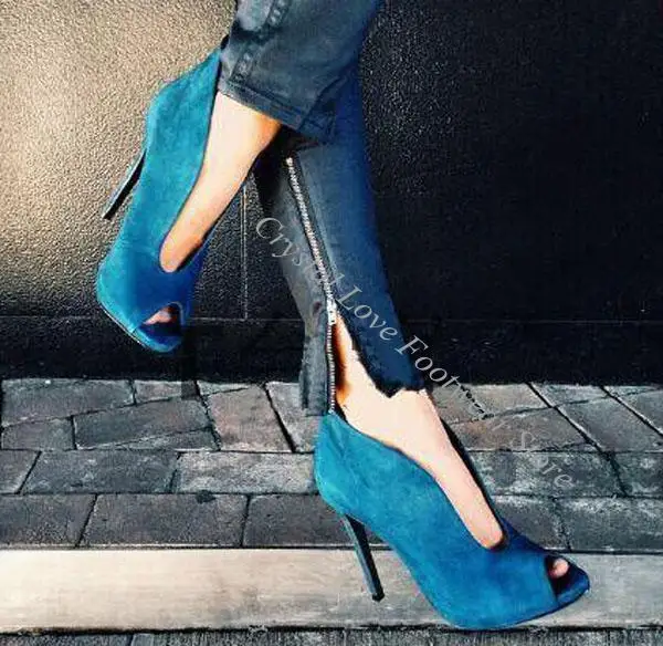 Sexy Women Real Suede Front V-shaped Open Toe Ankle Boots Spring Lady High Heels Boots Slip-on Sandals Shoes
Sexy Women Real Suede Front V-shaped Open Toe Ankle Boots Spring Lady High Heels Boots Slip-on Sandals Shoes