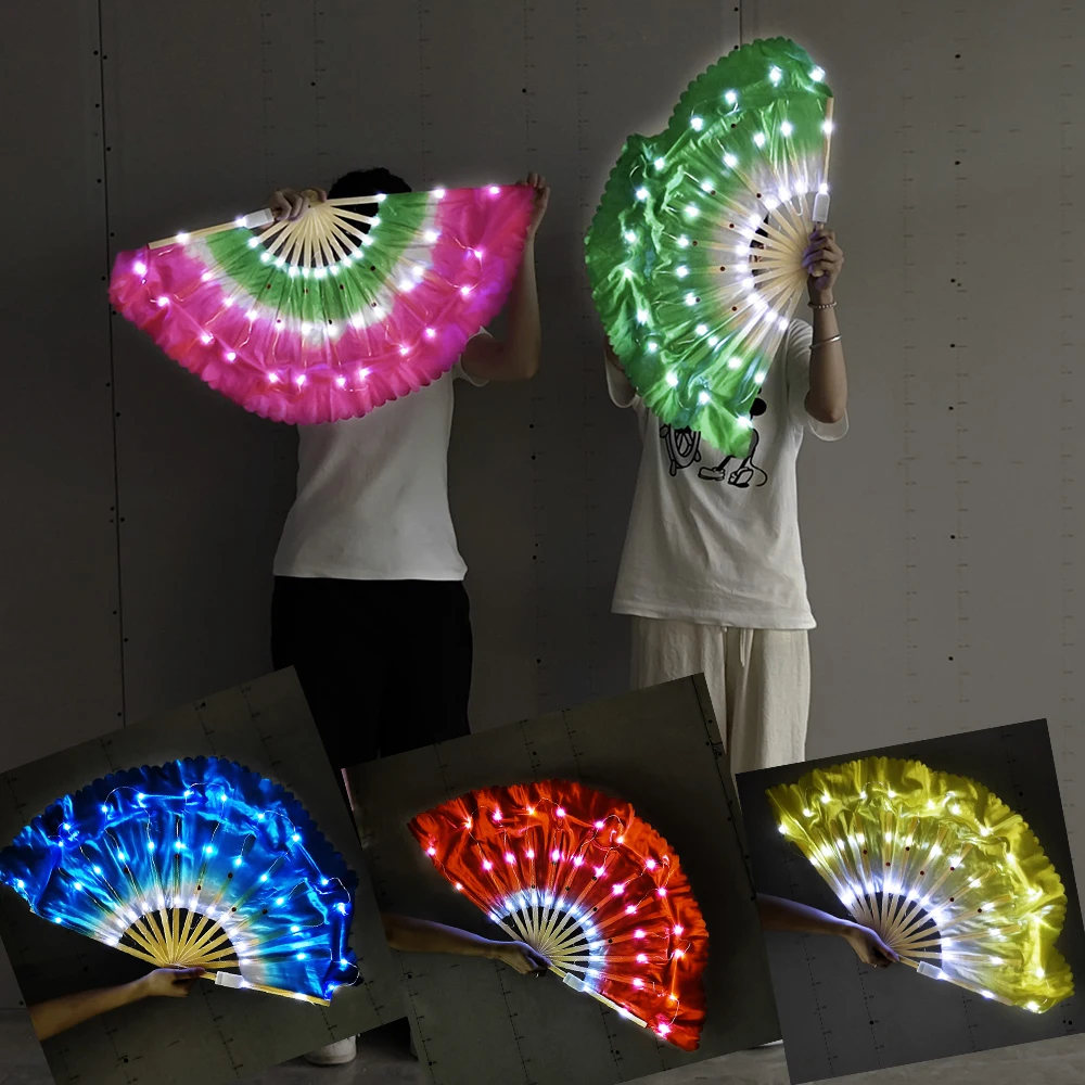 Stage Dance Performance Costumes Accessories Hand Fans 13 inches Luminous Light Fan Cosplay Show Prop Fan
Stage Dance Performance Costumes Accessories Hand Fans 13 inches Luminous Light Fan Cosplay Show Prop Fan
