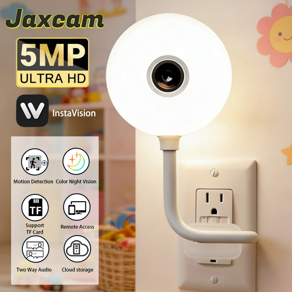 2K 5 МП USB-лампочка с мини-камерой Wi-Fi для внутреннего видеонаблюдения, камера для наблюдения за ребенком, с функцией автоматического отслеживания, беспроводная IP-камера для видеонаблюдения
2K 5 МП USB-лампочка с мини-камерой Wi-Fi для внутреннего видеонаблюдения, камера для наблюдения за ребенком, с функцией автоматического отслеживания, беспроводная IP-камера для видеонаблюдения
