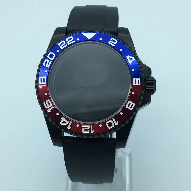 40mm Black watch case rubber strap Sliding lock buckle ceramic inlay Sapphire For Seiko nh34nh35 nh36 nh38 Miyota 8215 Movement
40mm Black watch case rubber strap Sliding lock buckle ceramic inlay Sapphire For Seiko nh34nh35 nh36 nh38 Miyota 8215 Movement