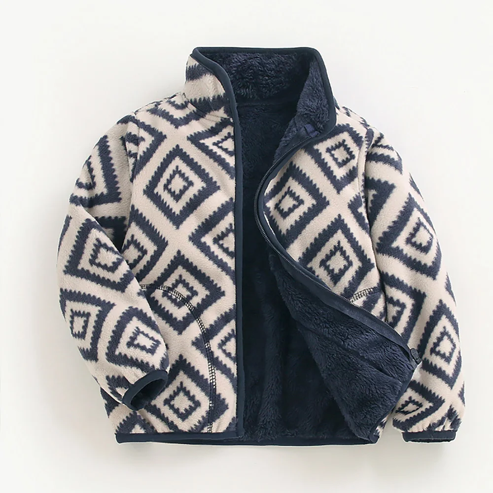 Soft Warm Fleece Coats for Kids Autumn Winter Stand Collar Zipper Velvet Coats Girls Boys Casual Outerwear Children Clothes 1-6Y
Soft Warm Fleece Coats for Kids Autumn Winter Stand Collar Zipper Velvet Coats Girls Boys Casual Outerwear Children Clothes 1-6Y