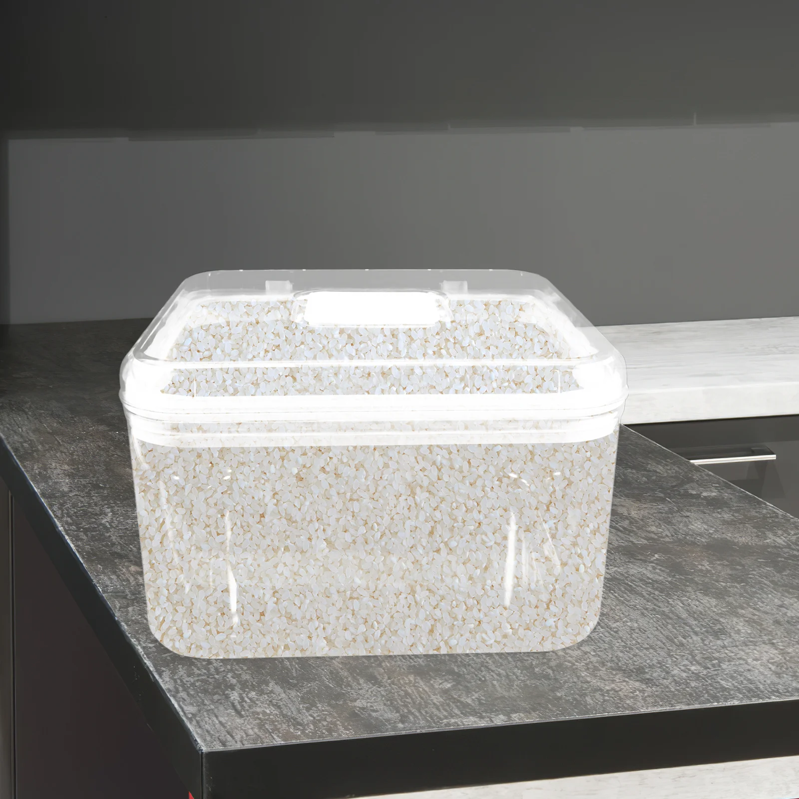 Rice Storage Container Airtight Food Dispenser Clear Transparent Design ABS Material Large Capacity Kitchen Essential
Rice Storage Container Airtight Food Dispenser Clear Transparent Design ABS Material Large Capacity Kitchen Essential