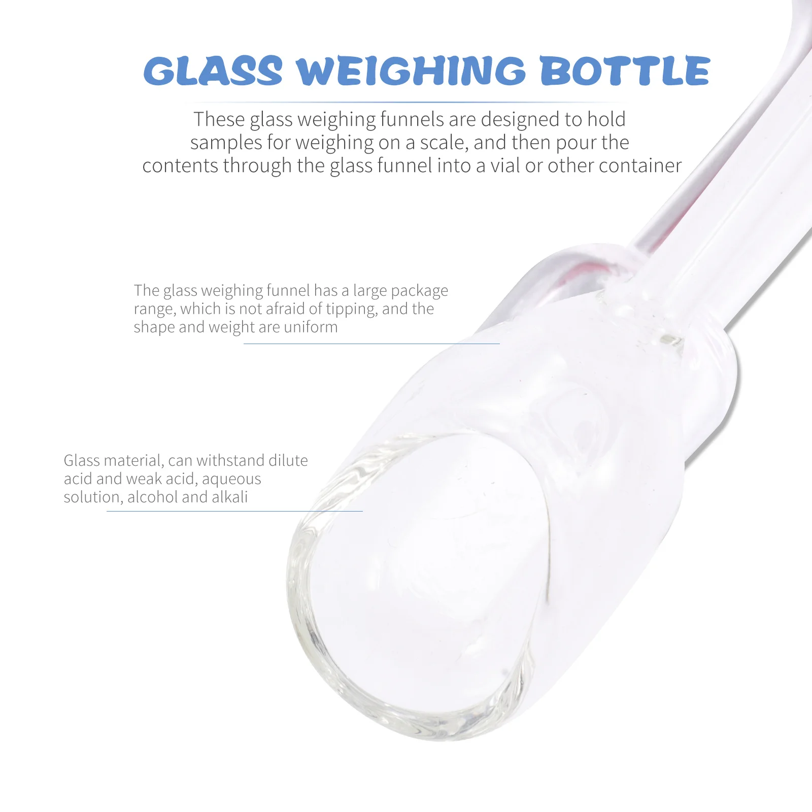 3Pcs Laboratory Glass Weighing Funnel Clear Glass Weighing Boat Lightweight Durable Accurate Measurement Lab Glassware
3Pcs Laboratory Glass Weighing Funnel Clear Glass Weighing Boat Lightweight Durable Accurate Measurement Lab Glassware
