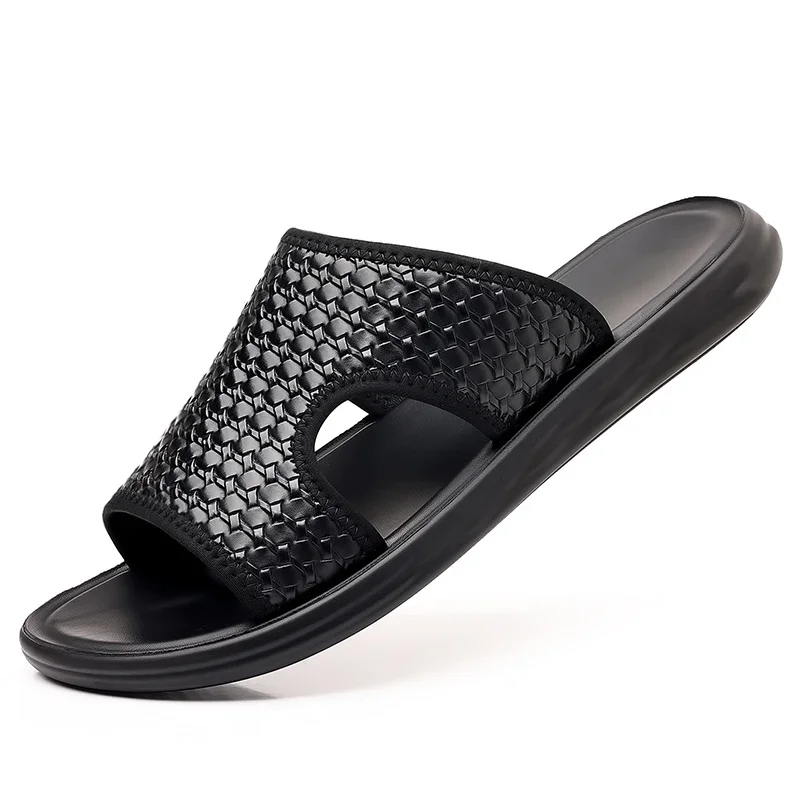 High Quality Men's Slippers Outdoor Beach Sandals Indoor Leather Men Non-slip Slides Flip-flops Men Beach Slippers Outdoor Shoes
High Quality Men's Slippers Outdoor Beach Sandals Indoor Leather Men Non-slip Slides Flip-flops Men Beach Slippers Outdoor Shoes