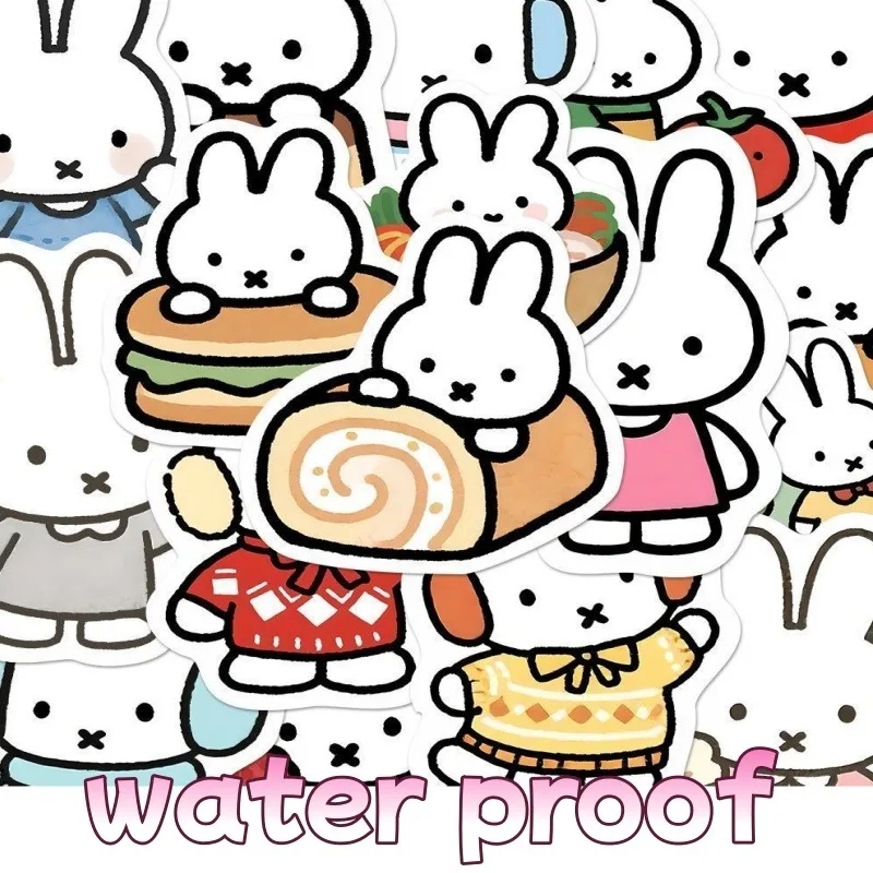 160 Pcs Healing Miffy Food-Themed Stickers, Cute Chibi Cartoon Decals for Water Bottles, Journals & Desktop Decor
160 Pcs Healing Miffy Food-Themed Stickers, Cute Chibi Cartoon Decals for Water Bottles, Journals & Desktop Decor