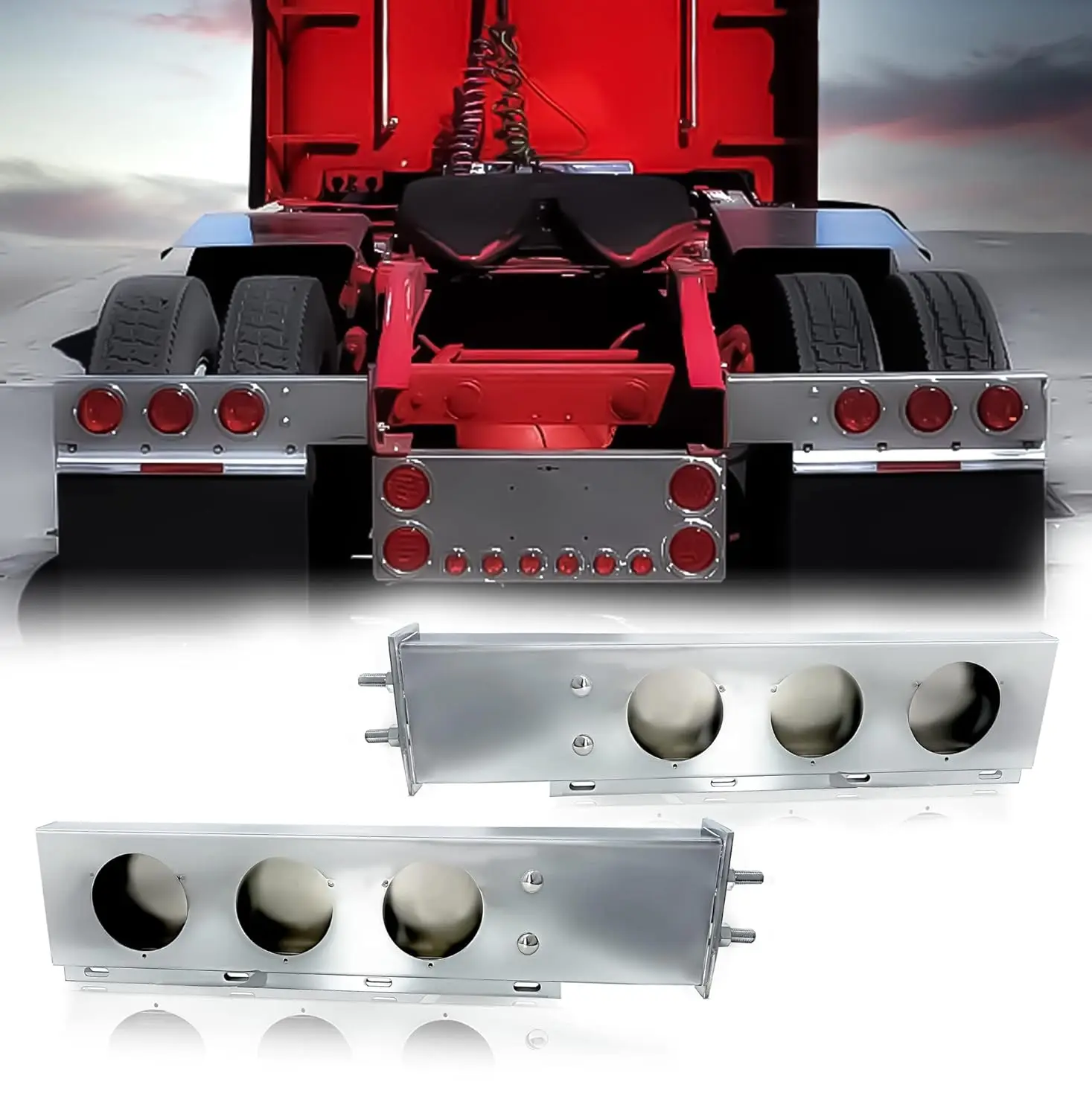 For Semi Trucks, Chrome Torque Mud Flap Hanger, 2-1/2\
For Semi Trucks, Chrome Torque Mud Flap Hanger, 2-1/2\