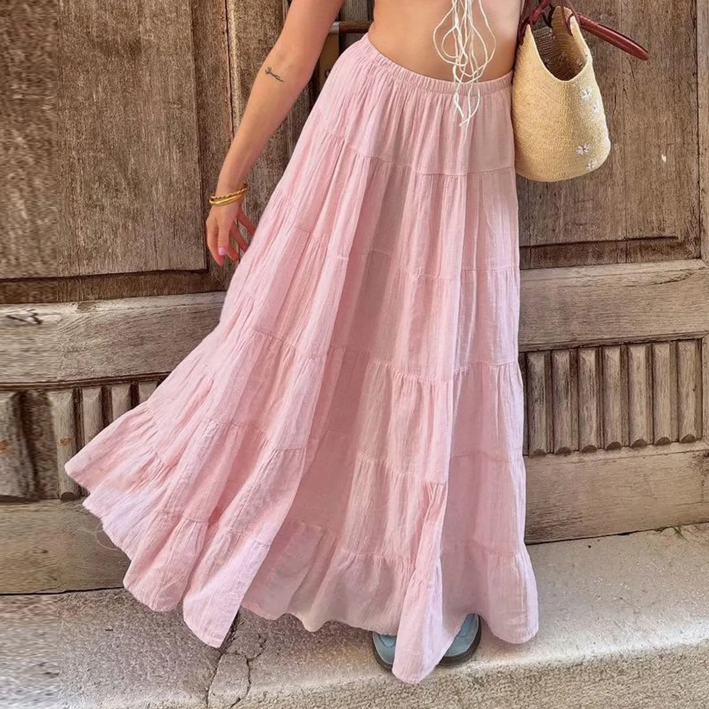 Romantic Vacation Style A-Line Slim Fit Half Skirt Dopaamine Cake Pattern Splice Design Women's Summer Fashion Skirts
Romantic Vacation Style A-Line Slim Fit Half Skirt Dopaamine Cake Pattern Splice Design Women's Summer Fashion Skirts