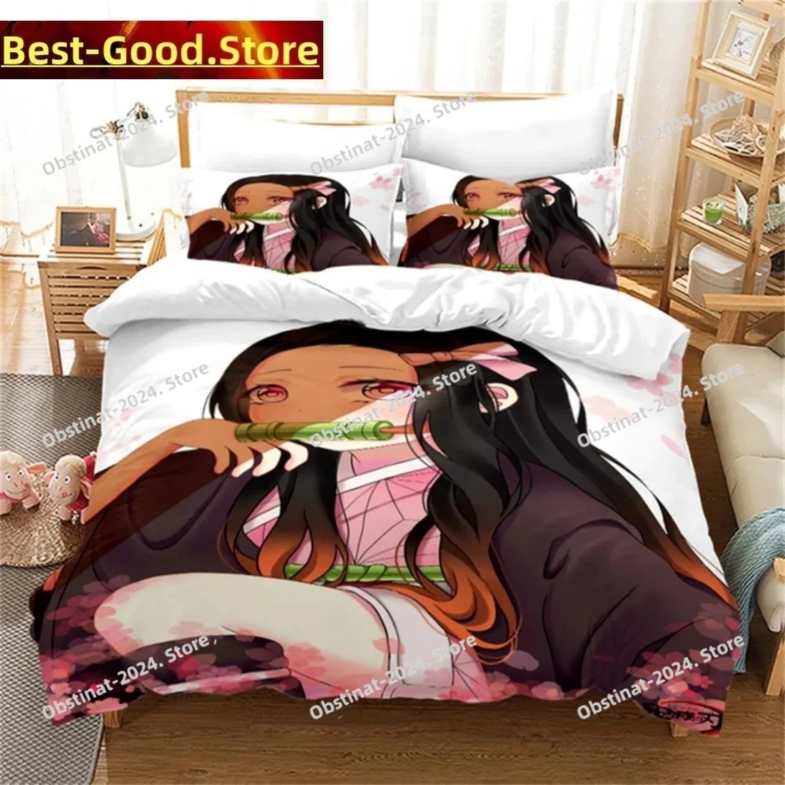 Anime Nezuko Kamado Demon Slayer Printed Bed Set Duvet Cover Pillowcase Bedding Set Bed Linen Sheet Quilt Cover Full Queen Size
Anime Nezuko Kamado Demon Slayer Printed Bed Set Duvet Cover Pillowcase Bedding Set Bed Linen Sheet Quilt Cover Full Queen Size