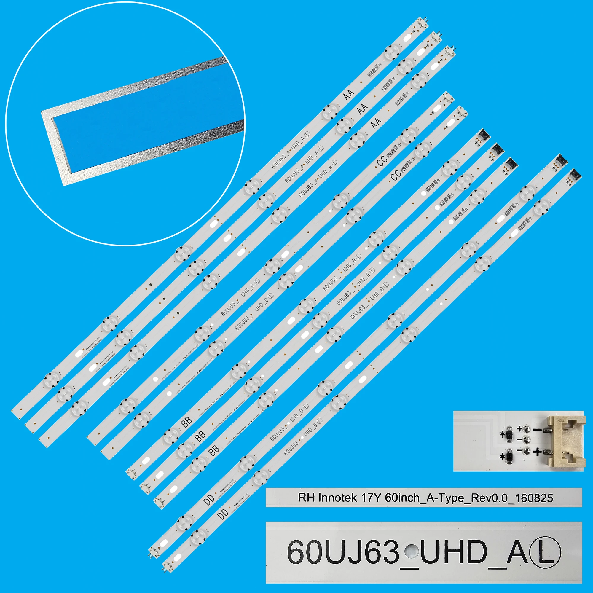 Светодиодная лента для LG Innotek 17Y 60 дюймов 60UJ6050 60UJ6300 60UJ634V 60UJ63_UHD_A B C D NC600DGE-AAFX3 EAV 63673006 60UJ630 60UJ6320
Светодиодная лента для LG Innotek 17Y 60 дюймов 60UJ6050 60UJ6300 60UJ634V 60UJ63_UHD_A B C D NC600DGE-AAFX3 EAV 63673006 60UJ630 60UJ6320
