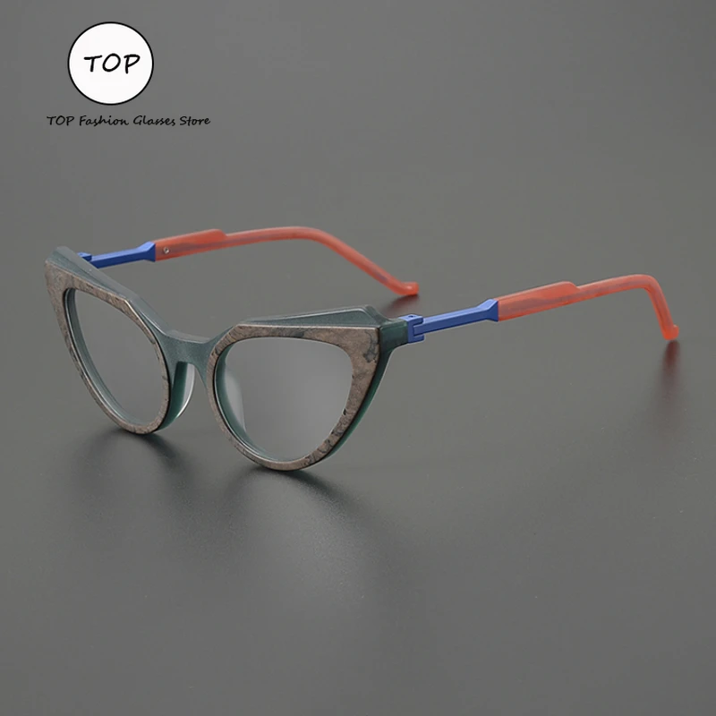Fashion Personality Cat-eye Women Glasses Frame Fashion Frosted Match Color Men Can Match Myopia Anti-blue Discoloration Glasses
Fashion Personality Cat-eye Women Glasses Frame Fashion Frosted Match Color Men Can Match Myopia Anti-blue Discoloration Glasses