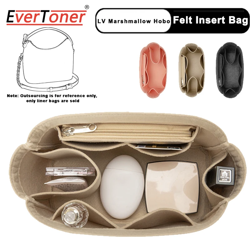 EverToner Felt Inner Bag For LV Marshmallow Hobo Bag Large Capacity Felt Makeup Inside Bag With Zipper Women's Tote Shaper
EverToner Felt Inner Bag For LV Marshmallow Hobo Bag Large Capacity Felt Makeup Inside Bag With Zipper Women's Tote Shaper