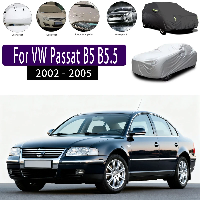For VW Passat B5 B5.5 2002 - 2005 2003 2004 Outdoor Protection Full Car Covers Snow Cover Sunshade Waterproof Dustproof Exterior
For VW Passat B5 B5.5 2002 - 2005 2003 2004 Outdoor Protection Full Car Covers Snow Cover Sunshade Waterproof Dustproof Exterior