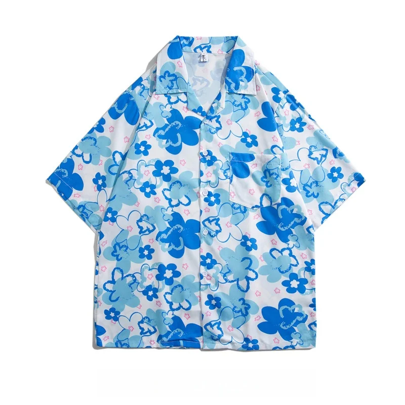 Summer Men's Cuban Collar Hawaiian Retro Short Sleeve Floral Shirt Loose Fitting Handsome Beach Vacation Printed Shirt Jacket
Summer Men's Cuban Collar Hawaiian Retro Short Sleeve Floral Shirt Loose Fitting Handsome Beach Vacation Printed Shirt Jacket