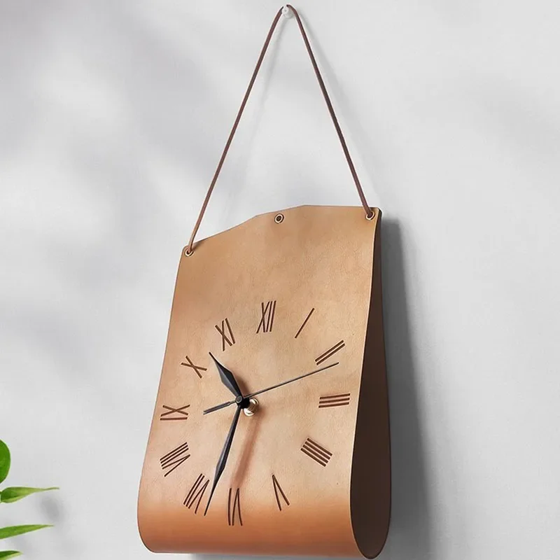 Vintage Leather Wall Clock Bohemian Silent Quartz Living Room Bedroom Decorative Artistic Home Decor Wall Clocks
Vintage Leather Wall Clock Bohemian Silent Quartz Living Room Bedroom Decorative Artistic Home Decor Wall Clocks