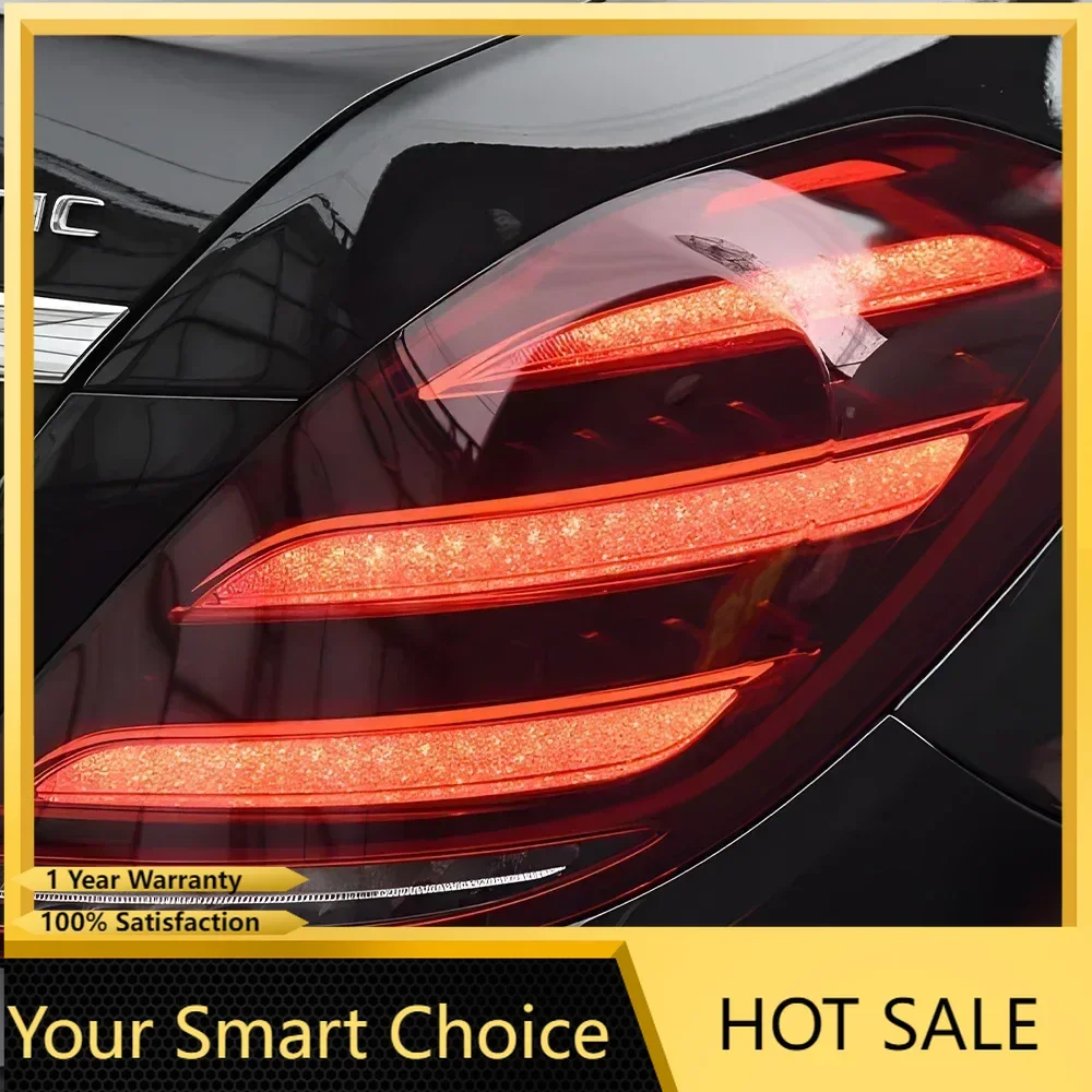 Модифицированные автоматические задние фонари в сборе для Benz W222 2014-2020, обновление в стиле Maybach, светодиодные динамические сигнальные задние фонари, аксессуары
Модифицированные автоматические задние фонари в сборе для Benz W222 2014-2020, обновление в стиле Maybach, светодиодные динамические сигнальные задние фонари, аксессуары
