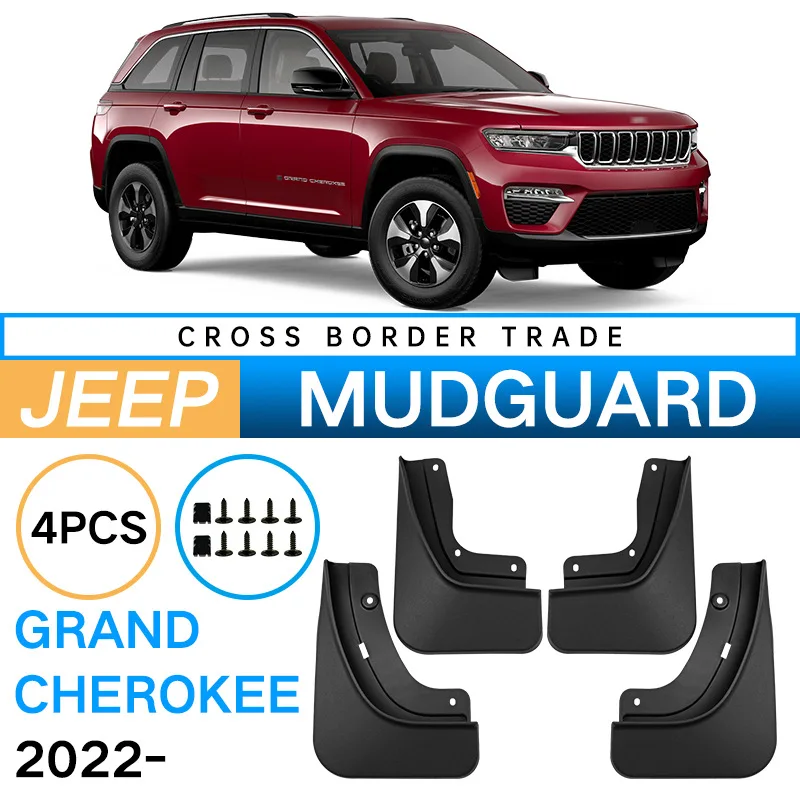 Auto Splash Guards Mud Flaps Fender Mudguard for Jeep Grand Cherokee 2022-2025 Light Weight Durable Use
Auto Splash Guards Mud Flaps Fender Mudguard for Jeep Grand Cherokee 2022-2025 Light Weight Durable Use