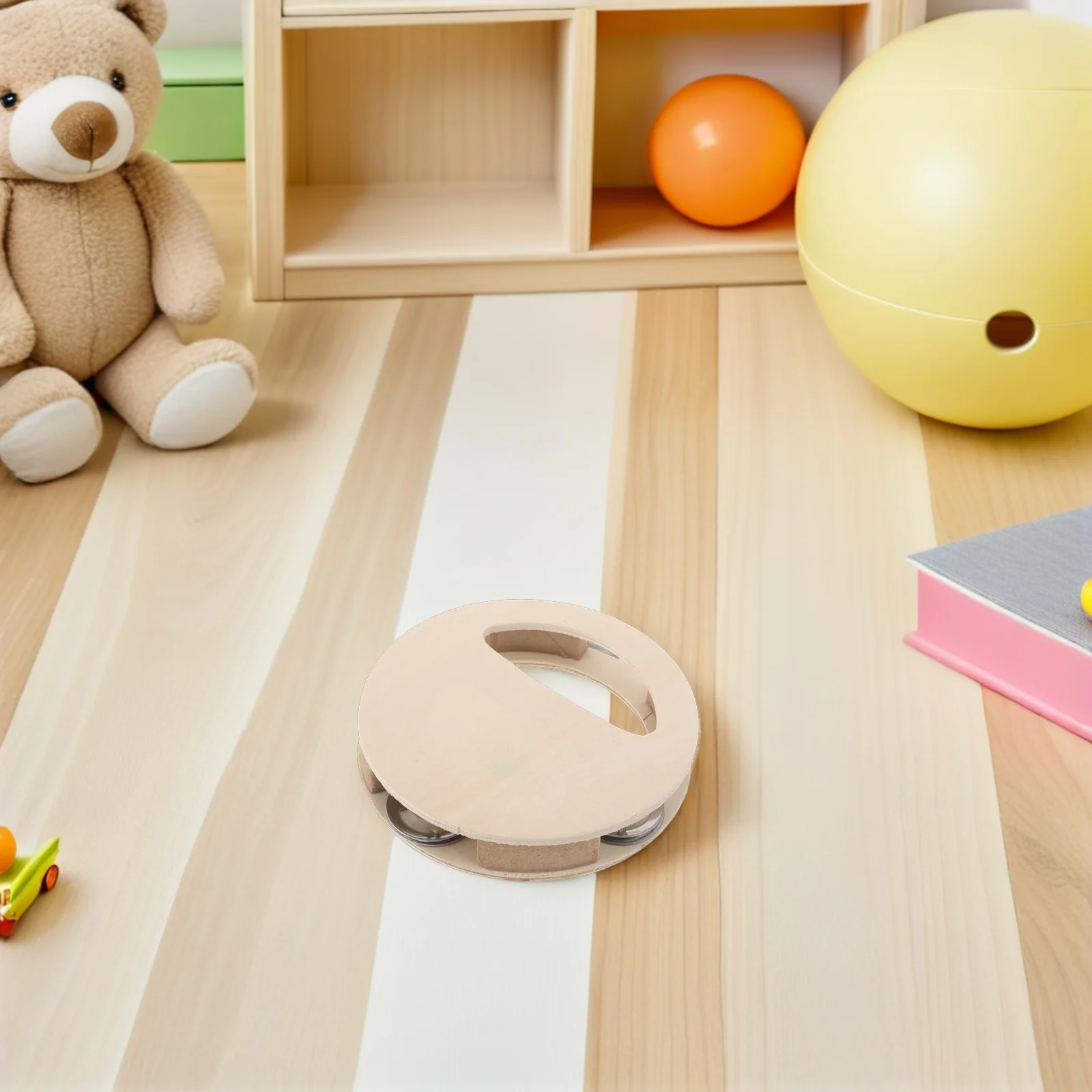 4 Pcs Toddler Toys Children's Rattle Baby Wood Handheld Tambourine Round Bell Khaki Percussion Rattles
4 Pcs Toddler Toys Children's Rattle Baby Wood Handheld Tambourine Round Bell Khaki Percussion Rattles