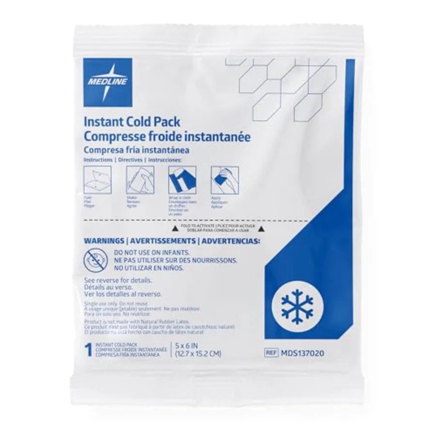 Standard Instant Cold Pack, Single-Use, 5x6 Inch, Case of 50
Standard Instant Cold Pack, Single-Use, 5x6 Inch, Case of 50