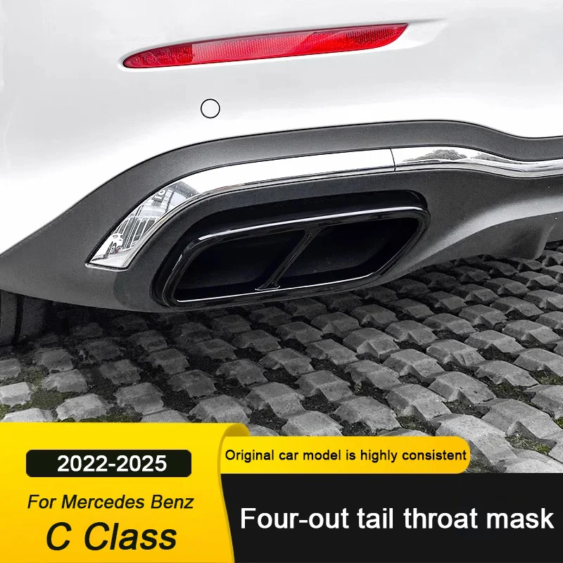 For Mercedes Benz C Class W206 2022 2023 2024 2025, Car Modified Four-hole Tail Throat Tailpipe Muffler Exhaust Pipe Accessories
For Mercedes Benz C Class W206 2022 2023 2024 2025, Car Modified Four-hole Tail Throat Tailpipe Muffler Exhaust Pipe Accessories
