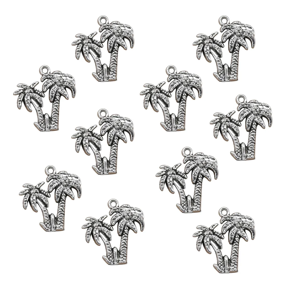 10 PCS Alloy Coconut Tree Pendant Jewelry Making Pendants Charms for DIY Ancient Silver
10 PCS Alloy Coconut Tree Pendant Jewelry Making Pendants Charms for DIY Ancient Silver