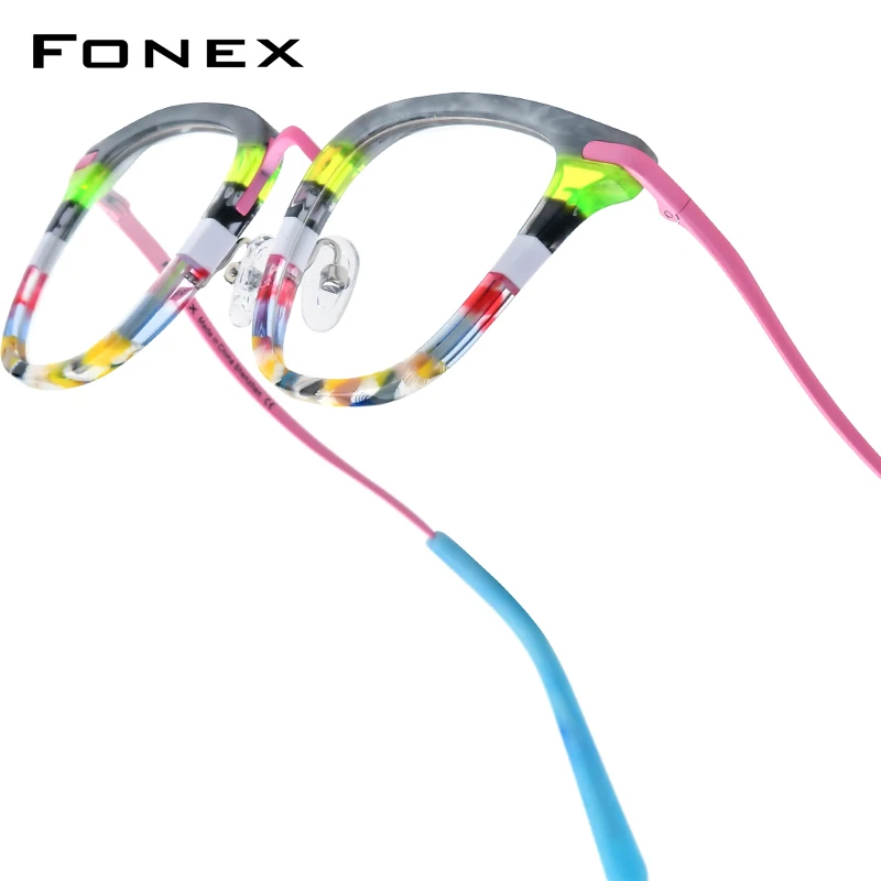FONEX Acetate Titanium Eyeglasses Frame Men Brand Design Retro Vintage Square Glasses Frames Japanese Handmade Eyewear 85793
FONEX Acetate Titanium Eyeglasses Frame Men Brand Design Retro Vintage Square Glasses Frames Japanese Handmade Eyewear 85793