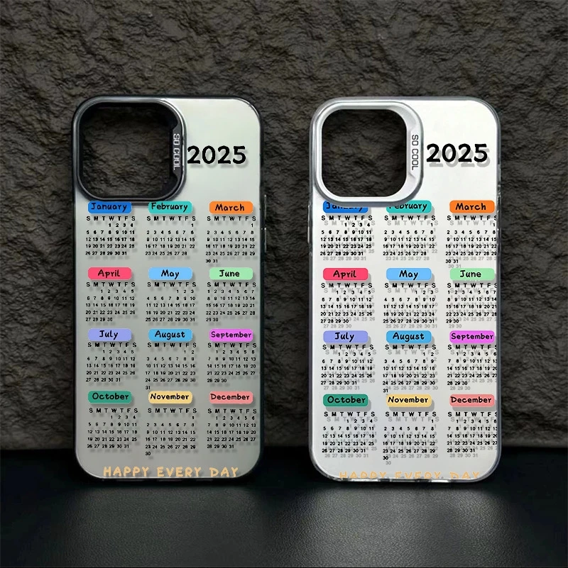 2025 New Year Calendar IMD Material Phone Case For iPhone 16 15 14 Pro Max 11 13 12 XS X XR 7 8 Plus 16E Shockproof Bumper Cover
2025 New Year Calendar IMD Material Phone Case For iPhone 16 15 14 Pro Max 11 13 12 XS X XR 7 8 Plus 16E Shockproof Bumper Cover