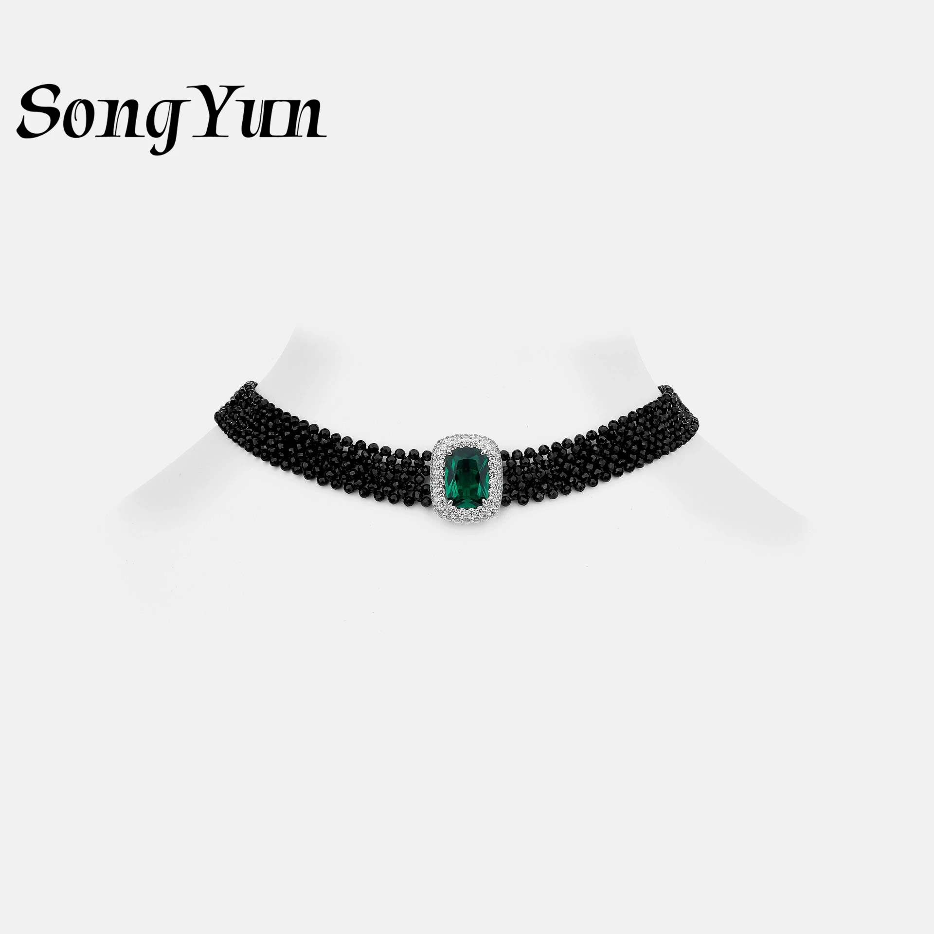 SongYun Jewelry 925 Sterling Silver Choker Necklace Gemstones High Carbon Emerald Fine 925 Sterling Silver Pendants Accessories
SongYun Jewelry 925 Sterling Silver Choker Necklace Gemstones High Carbon Emerald Fine 925 Sterling Silver Pendants Accessories