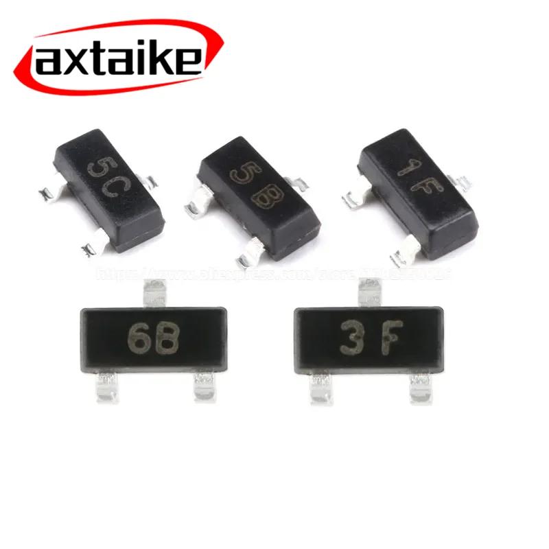 100pcs BC857B 3F BC847B 1F BC807-40 5C BC817-40 6C BC807-25 5B BC817-25 6B SOT-23 SMD Transistor
100pcs BC857B 3F BC847B 1F BC807-40 5C BC817-40 6C BC807-25 5B BC817-25 6B SOT-23 SMD Transistor