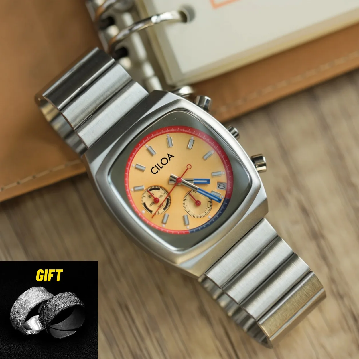 CILOA Square High-Quality Men's New High-Quality Quartz Watch, Stainless Steel Strap, Waterproof Casual Men's Watch
CILOA Square High-Quality Men's New High-Quality Quartz Watch, Stainless Steel Strap, Waterproof Casual Men's Watch
