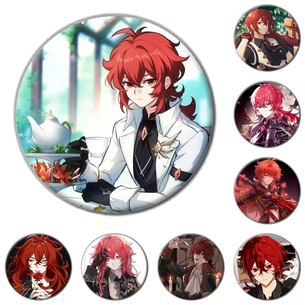 58mm Game Genshin Impact Diluc Ragnvindr Cosplay COSTUME Badge Pin SPTE Tinplate Brooch Prop
58mm Game Genshin Impact Diluc Ragnvindr Cosplay COSTUME Badge Pin SPTE Tinplate Brooch Prop 