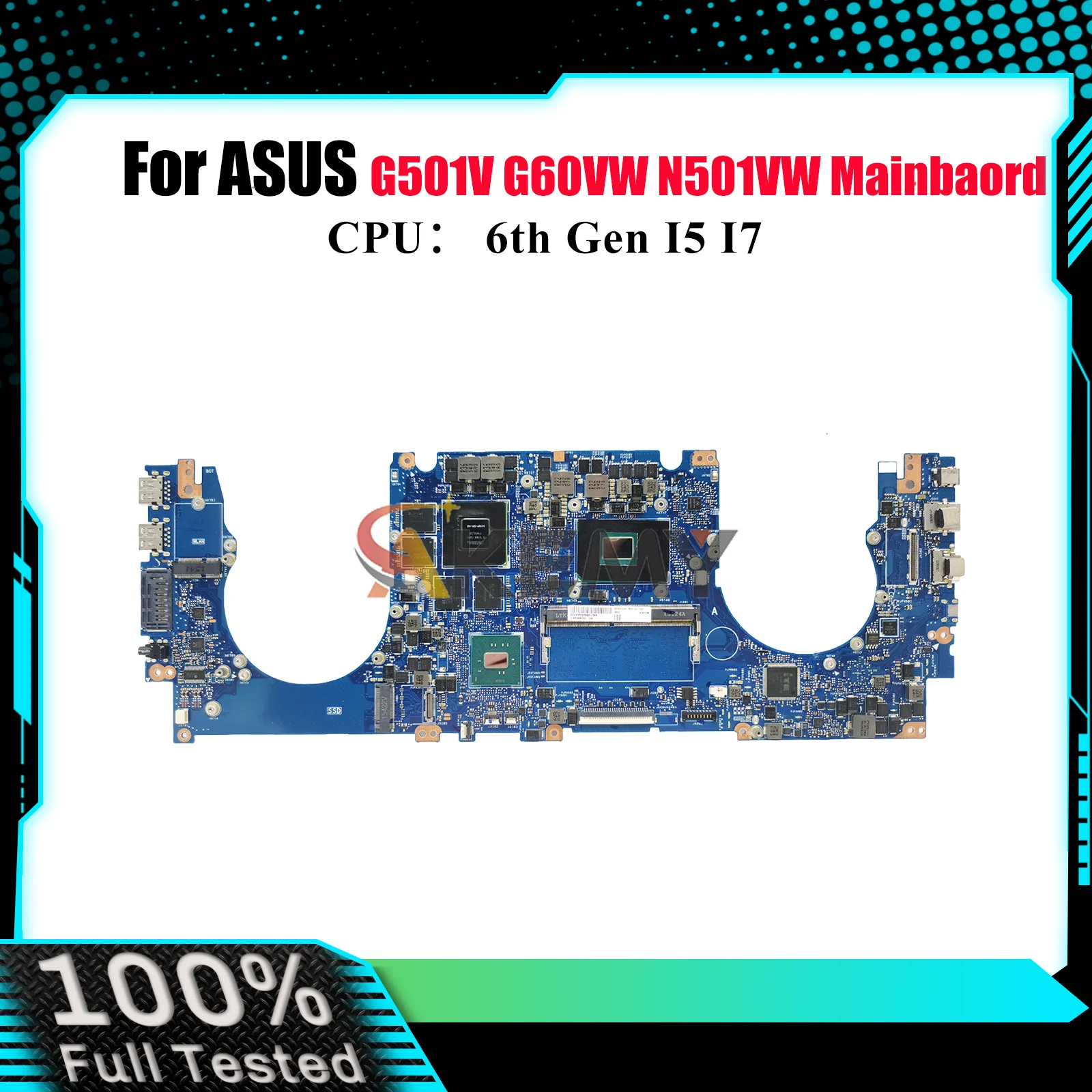 N501VW Laptop Motherboard For ASUS ROG N501V N501VW G501V Notebook Mainboard With I5 I7 CPU 100% tests OK fast shipping stk
N501VW Laptop Motherboard For ASUS ROG N501V N501VW G501V Notebook Mainboard With I5 I7 CPU 100% tests OK fast shipping stk