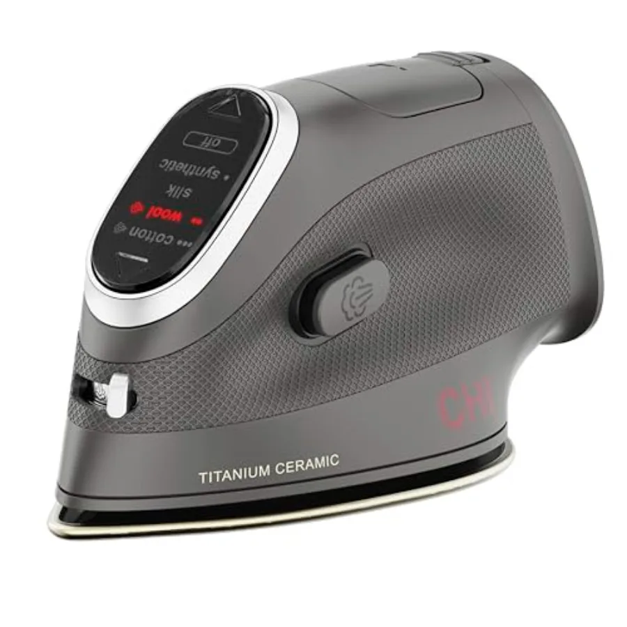 Mini Steam Iron for Clothes Sewing Crafting and Travel with Titanium Infused Ceramic Soleplate 1000 Watts XL 10' Cord 3-Way Aut
Mini Steam Iron for Clothes Sewing Crafting and Travel with Titanium Infused Ceramic Soleplate 1000 Watts XL 10' Cord 3-Way Aut