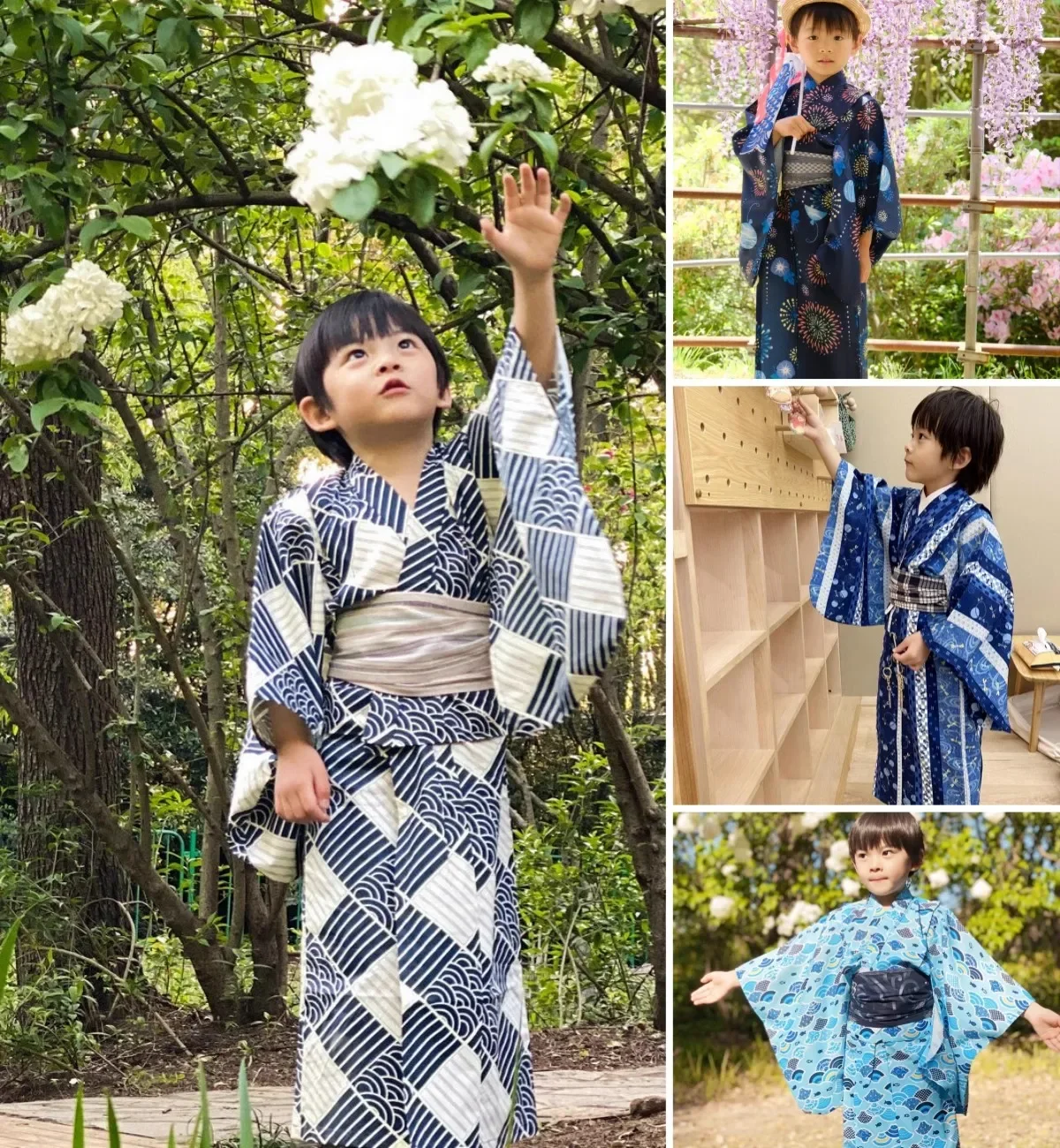 Boys' Formal Kimono with Long Sleeves - Wrinkle-Resistant Japanese-style Yukata, Perfect for Festivals, Featuring Firework
Boys' Formal Kimono with Long Sleeves - Wrinkle-Resistant Japanese-style Yukata, Perfect for Festivals, Featuring Firework